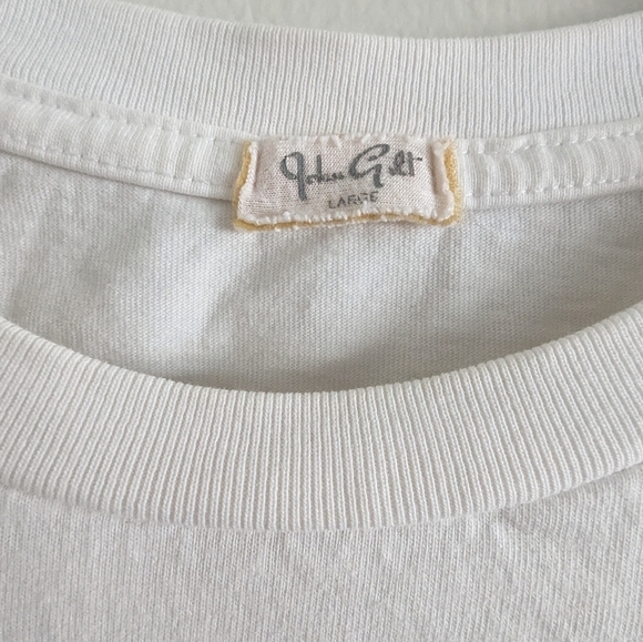 John Galt West Coast California 93 Long Sleeve Shirt White Womens Sz L As Is - Picture 3 of 5